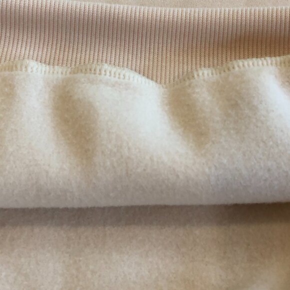 NWOT Fleece OverSized Beige Graphic "Sun" Sweatshirt Top Pullover - Picture 9 of 9